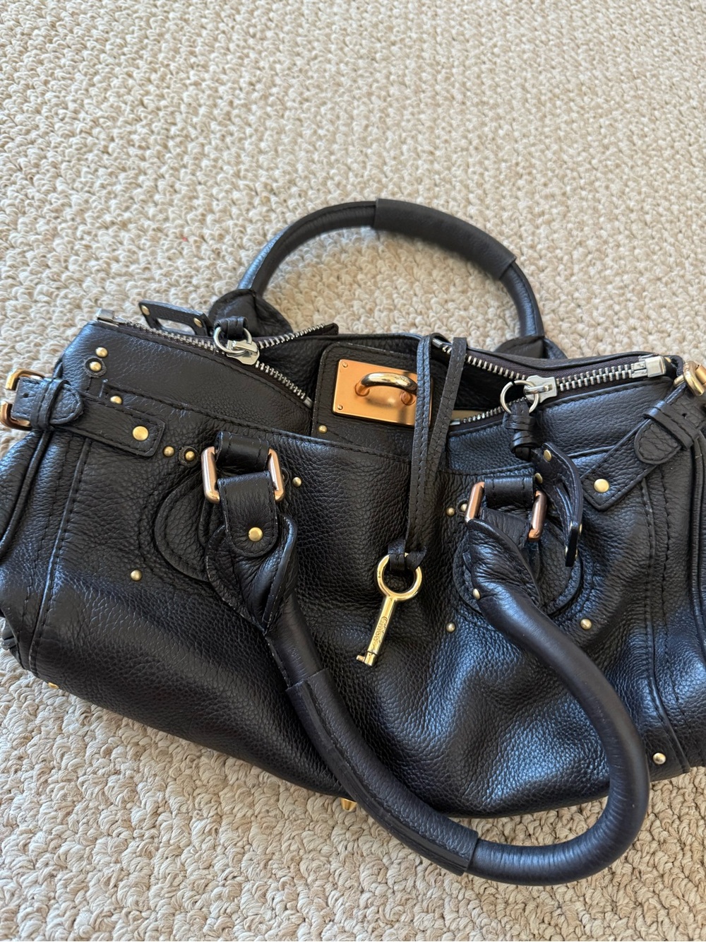 Chloe Paddington Dark Brown Handbag with Gold Hardware - Picture 3 of 12